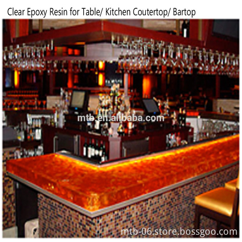 Top Glass Epoxy Resin for Wood Table and Furnitures